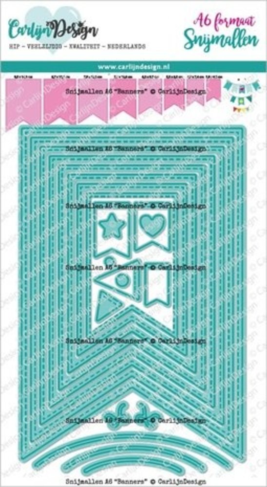 Carlijn Design Snijmallen A6 Banners (CDSN-0194)