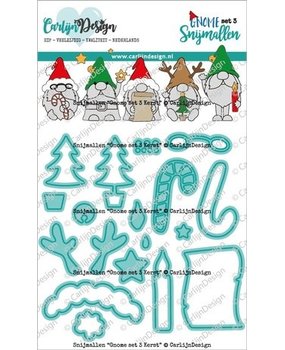 Carlijn Design Snijmallen Gnome Set 3 Kerst (CDSN-0197)