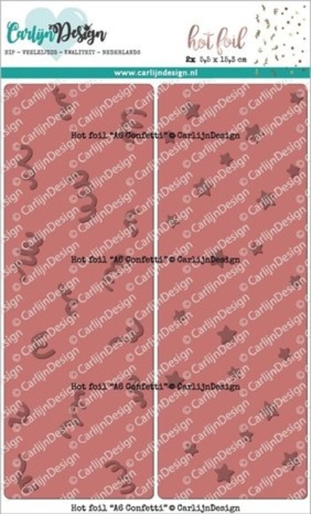 Carlijn Design Hot Foil A6 Confetti (CDHF-0021) Carlijn Design Hot Foil A6 Confetti (CDHF-0021)