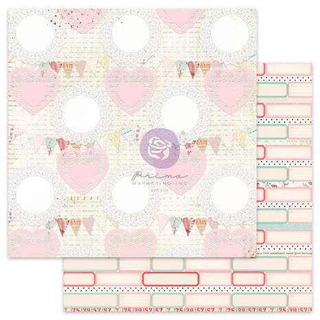 Prima Marketing Inc Love Notes 12x12 Inch Paper Pad (999339) Prima Marketing Inc Love Notes 12x12 Inch Paper Pad (999339)