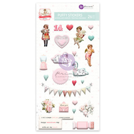 Prima Marketing Inc Love Notes Puffy Stickers (999414) Prima Marketing Inc Love Notes Puffy Stickers (999414)