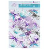 Prima Marketing Inc Aquarelle Dreams Acetate Ephemera Dragonflies (659370)