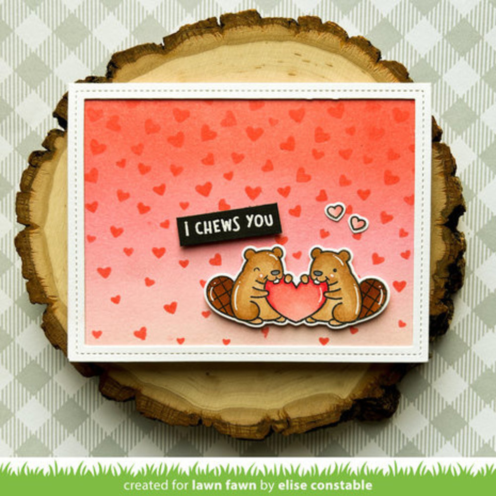 Lawn Fawn Falling Hearts Stencils (LF3025) Lawn Fawn Falling Hearts Stencils (LF3025)