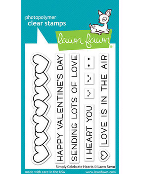 Lawn Fawn Simply Celebrate Hearts Clear Stamps (LF2722) Lawn Fawn Simply Celebrate Hearts Clear Stamps (LF2722)