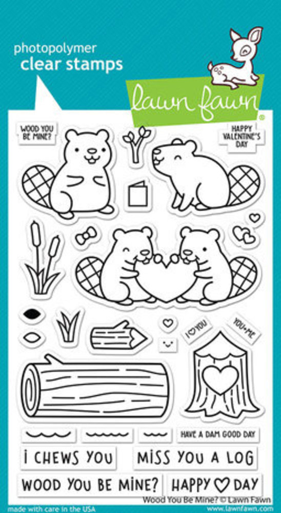 Lawn Fawn Wood You Be Mine? Clear Stamps (LF3011) Lawn Fawn Wood You Be Mine? Clear Stamps (LF3011)