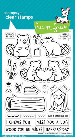 Lawn Fawn Wood You Be Mine? Clear Stamps (LF3011) Lawn Fawn Wood You Be Mine? Clear Stamps (LF3011)