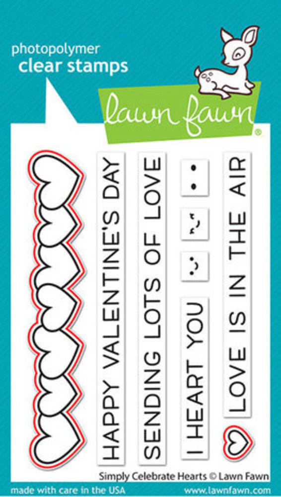 Lawn Fawn Simply Celebrate Hearts Dies (LF2723)