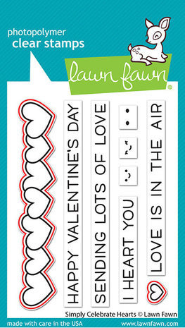 Lawn Fawn Simply Celebrate Hearts Dies (LF2723)