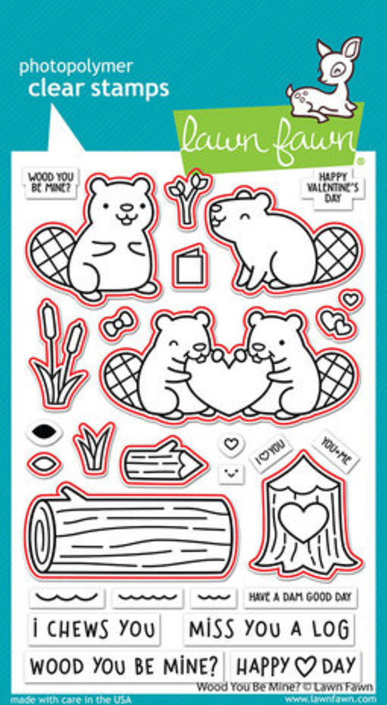 Lawn Fawn Wood You Be Mine? Dies (LF3012)
