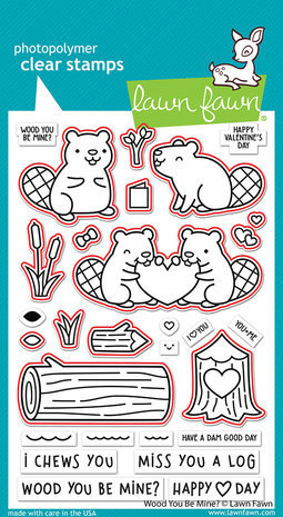 Lawn Fawn Wood You Be Mine? Dies (LF3012)