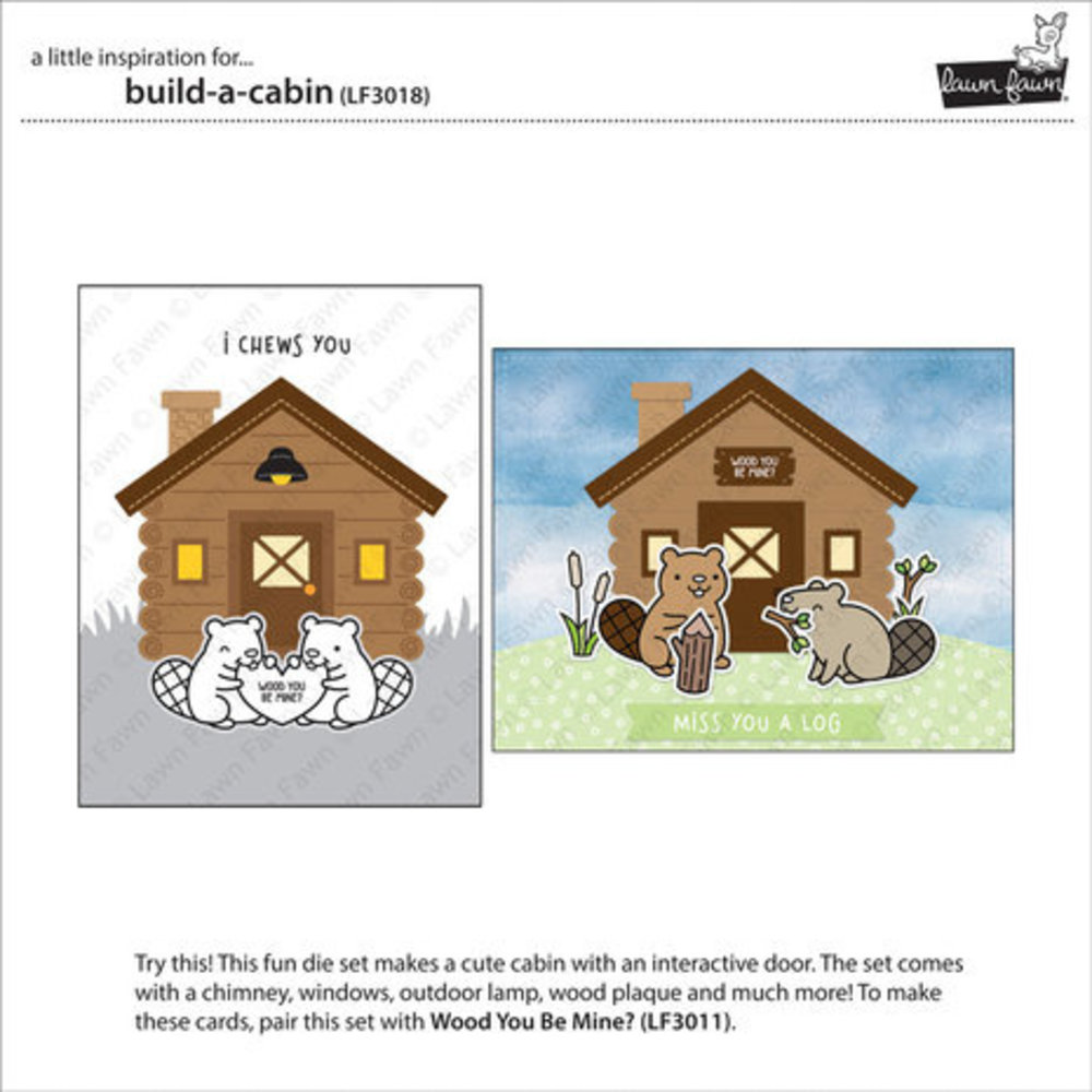 Lawn Fawn Build-A-Cabin Dies (LF3018) Lawn Fawn Build-A-Cabin Dies (LF3018)