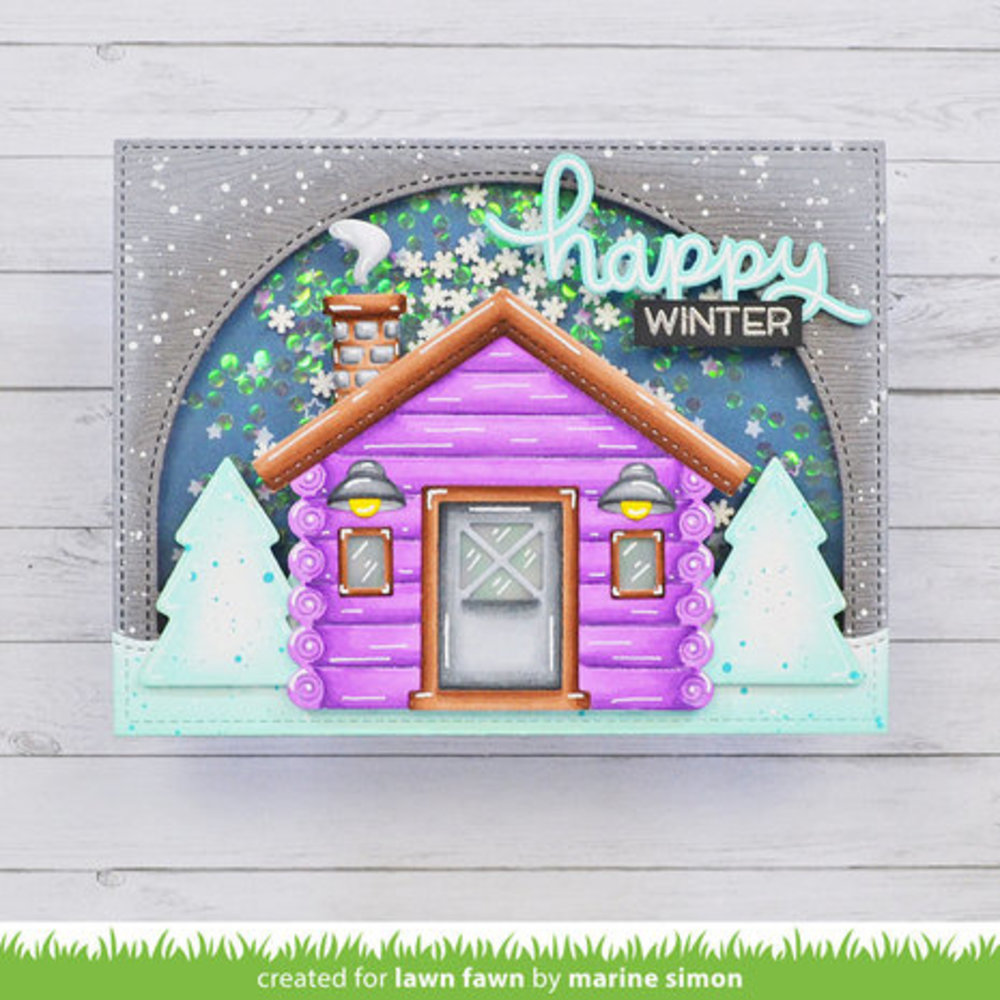 Lawn Fawn Build-A-Cabin Dies (LF3018) Lawn Fawn Build-A-Cabin Dies (LF3018)