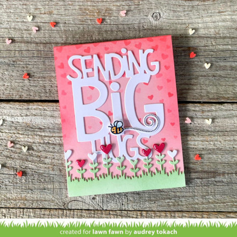 Lawn Fawn Heart Garden Border Dies (LF3019)