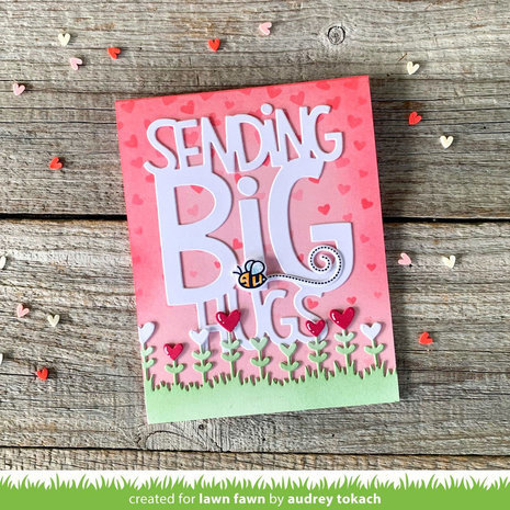 Lawn Fawn Heart Garden Border Dies (LF3019)