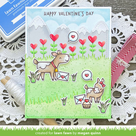 Lawn Fawn Heart Garden Border Dies (LF3019)