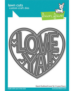 Lawn Fawn Giant Outlined Love Ya Dies (LF3020)