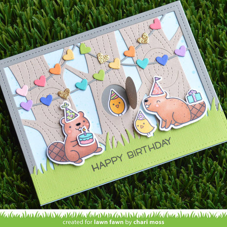 Lawn Fawn Heart Garland Backdrop Landscape Dies (LF3021) Lawn Fawn Heart Garland Backdrop Landscape Dies (LF3021)