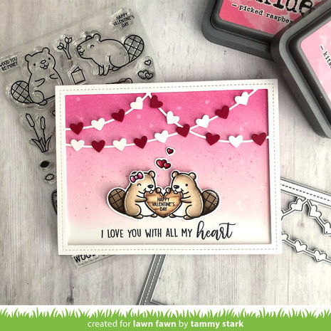 Lawn Fawn Heart Garland Backdrop Landscape Dies (LF3021) Lawn Fawn Heart Garland Backdrop Landscape Dies (LF3021)