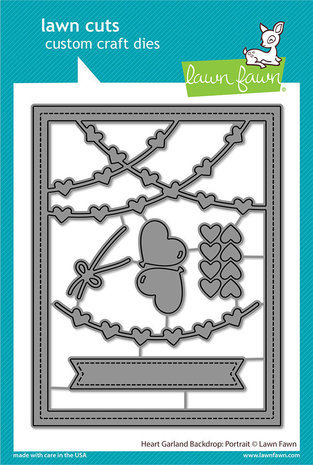Lawn Fawn Heart Garland Backdrop Portrait Dies (LF3022) Lawn Fawn Heart Garland Backdrop Portrait Dies (LF3022)