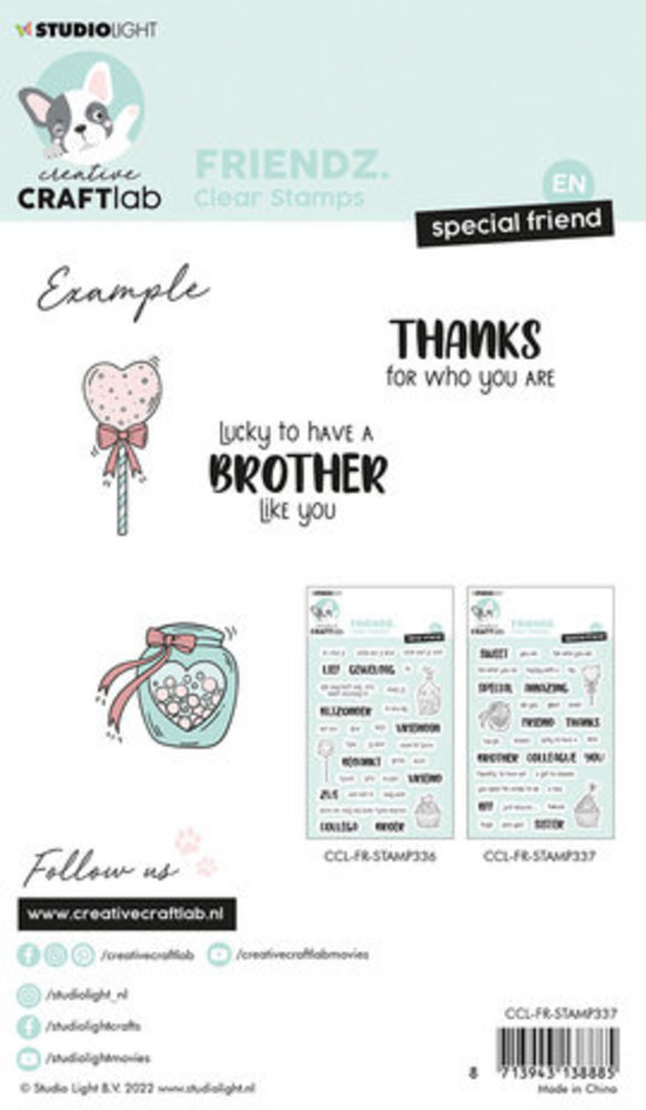 Creative Craftlab Friendz Clear Stamps Special Friend (CCL-FR-STAMP337) Creative Craftlab Friendz Clear Stamps Special Friend (CCL-FR-STAMP337)