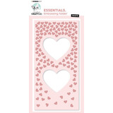 Creative Craftlab Essentials Slimline Embossing Folder Hearts (CCL-ES-EMB13)