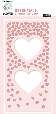 Creative Craftlab Essentials Slimline Embossing Folder Hearts (CCL-ES-EMB13) Creative Craftlab Essentials Slimline Embossing Folder Hearts (CCL-ES-EMB13)