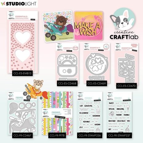 Creative Craftlab Essentials Slimline Embossing Folder Hearts (CCL-ES-EMB13) Creative Craftlab Essentials Slimline Embossing Folder Hearts (CCL-ES-EMB13)
