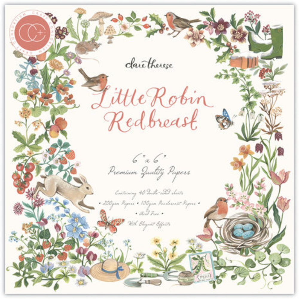Craft Consortium Little Robin Redbreast 6x6 Inch Paper Pad (CCPPAD040B) Craft Consortium Little Robin Redbreast 6x6 Inch Paper Pad (CCPPAD040B)
