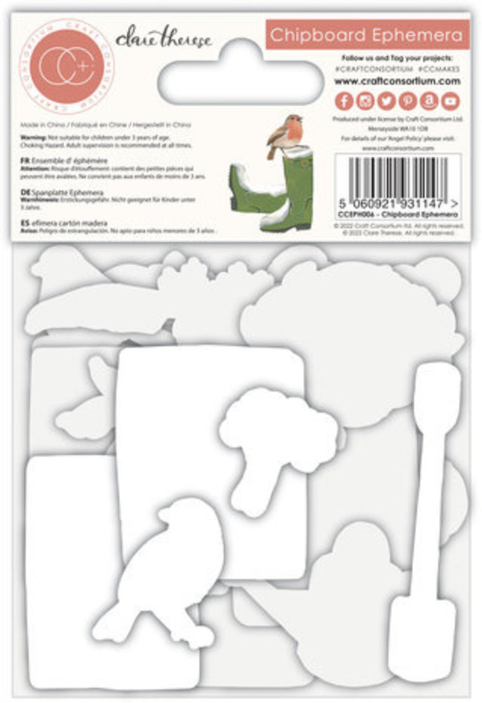 Craft Consortium Little Robin Redbreast Chipboard Ephemera (CCEPH006) Craft Consortium Little Robin Redbreast Chipboard Ephemera (CCEPH006)