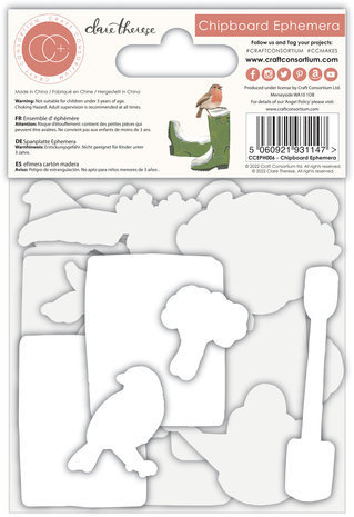 Craft Consortium Little Robin Redbreast Chipboard Ephemera (CCEPH006) Craft Consortium Little Robin Redbreast Chipboard Ephemera (CCEPH006)