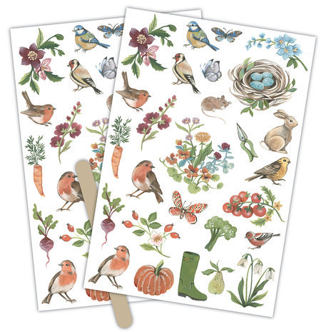 Craft Consortium Little Robin Redbreast Rub-on Transfers (CCRUBT005)