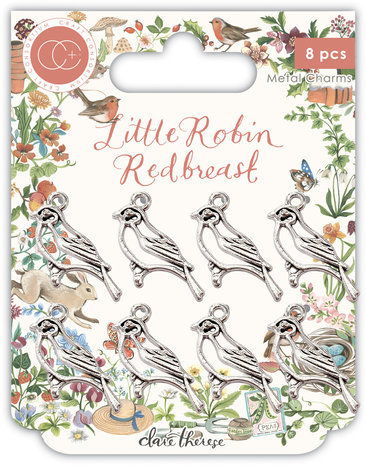 Craft Consortium Little Robin Redbreast Metal Charms Robin (CCMCHRM039) Craft Consortium Little Robin Redbreast Metal Charms Robin (CCMCHRM039)