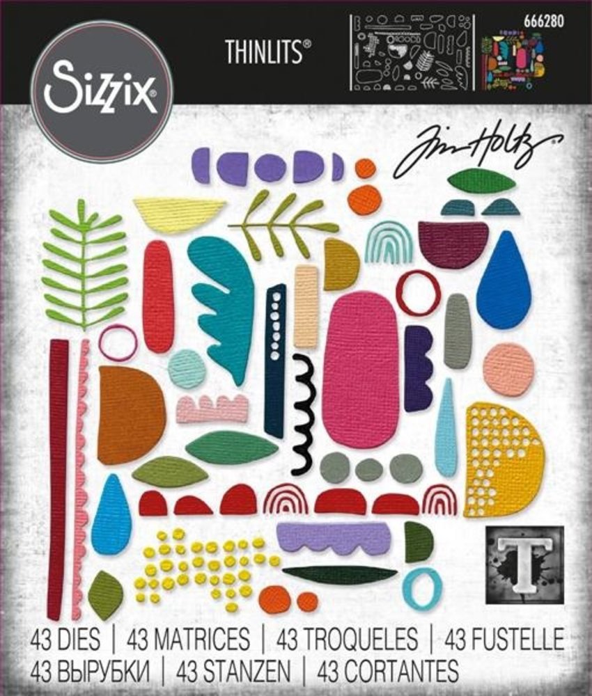 Sizzix Thinlits Die Set Abstract Elements (666280)