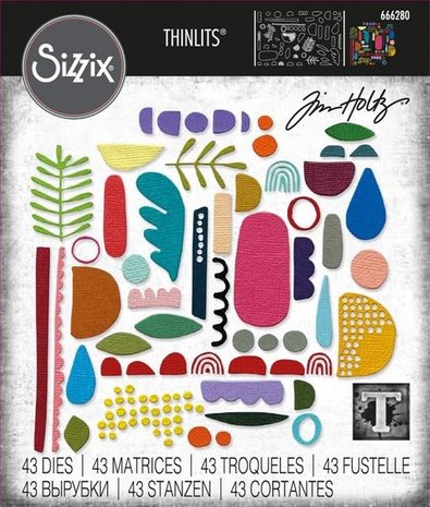Sizzix Thinlits Die Set Abstract Elements (666280)