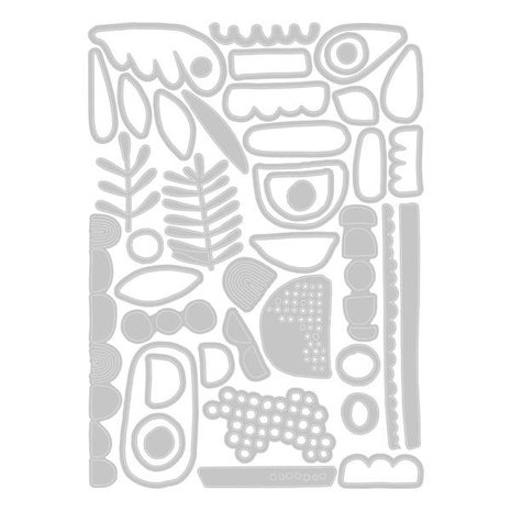 Sizzix Thinlits Die Set Abstract Elements (666280)