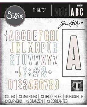 Sizzix Thinlits Die Set Alphanumeric (666281)