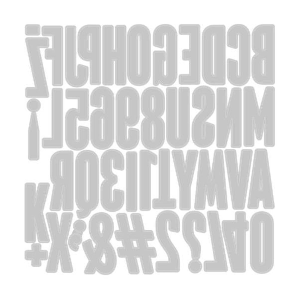 Sizzix Thinlits Die Set Alphanumeric (666281)