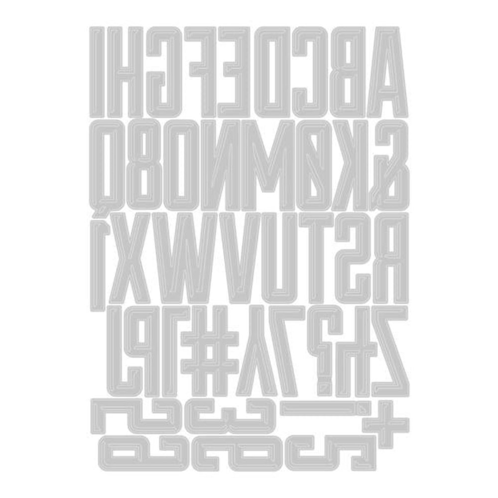Sizzix Thinlits Die Set Alphanumeric Emporium (666282)