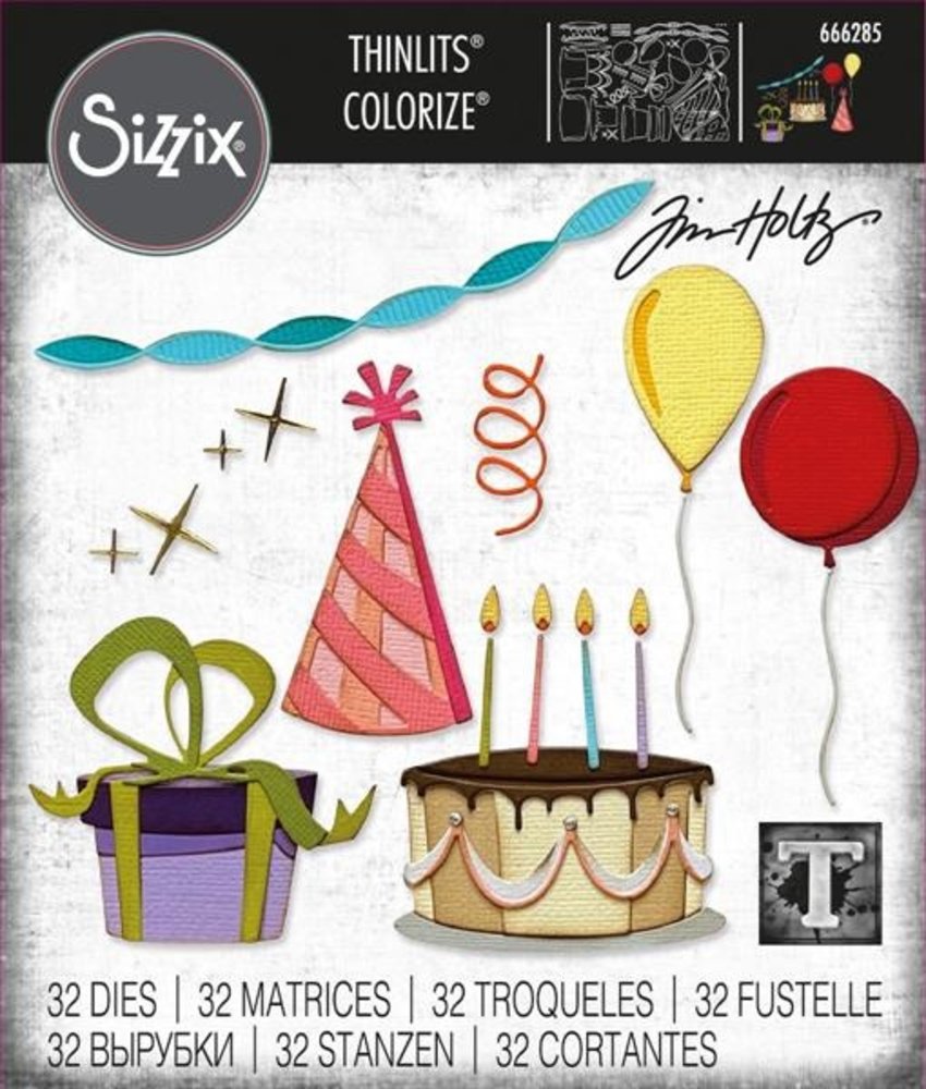 Sizzix Thinlits Die Set Celebrate Colorize (666285)