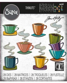 Sizzix Thinlits Die Set Papercut Café (666287)