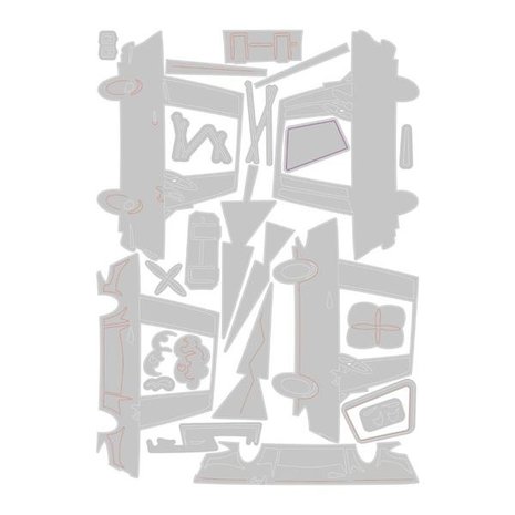 Sizzix Thinlits Die Set Road Trip Colorize (666288)