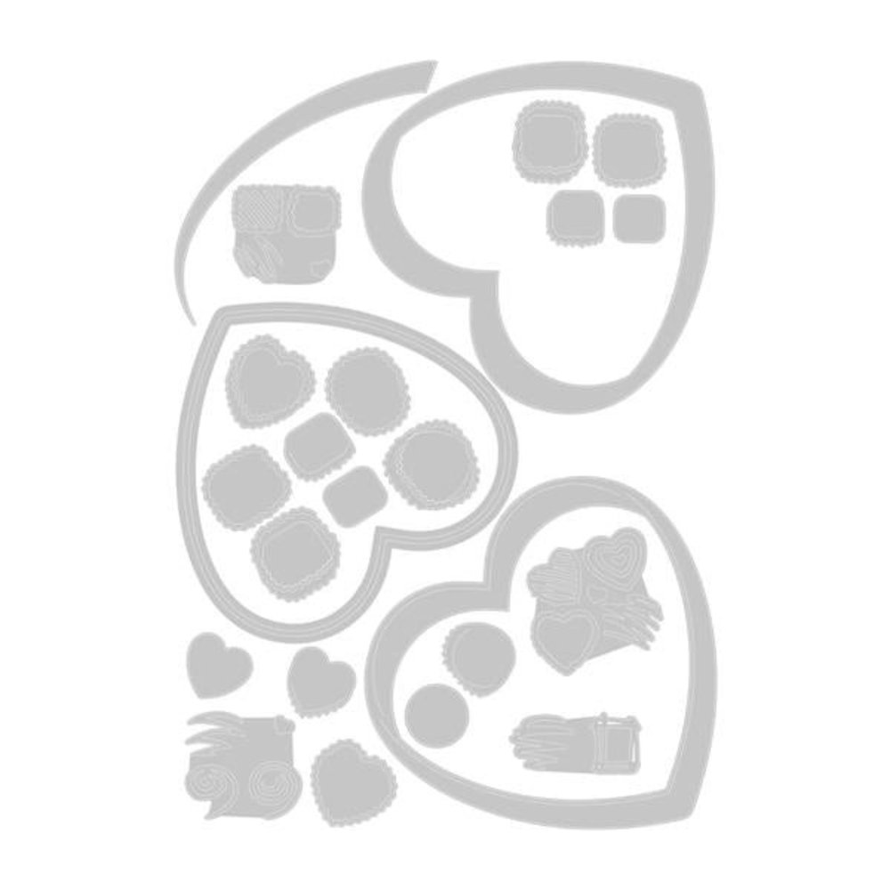 Sizzix Thinlits Die Set True Love Colorized (666290)