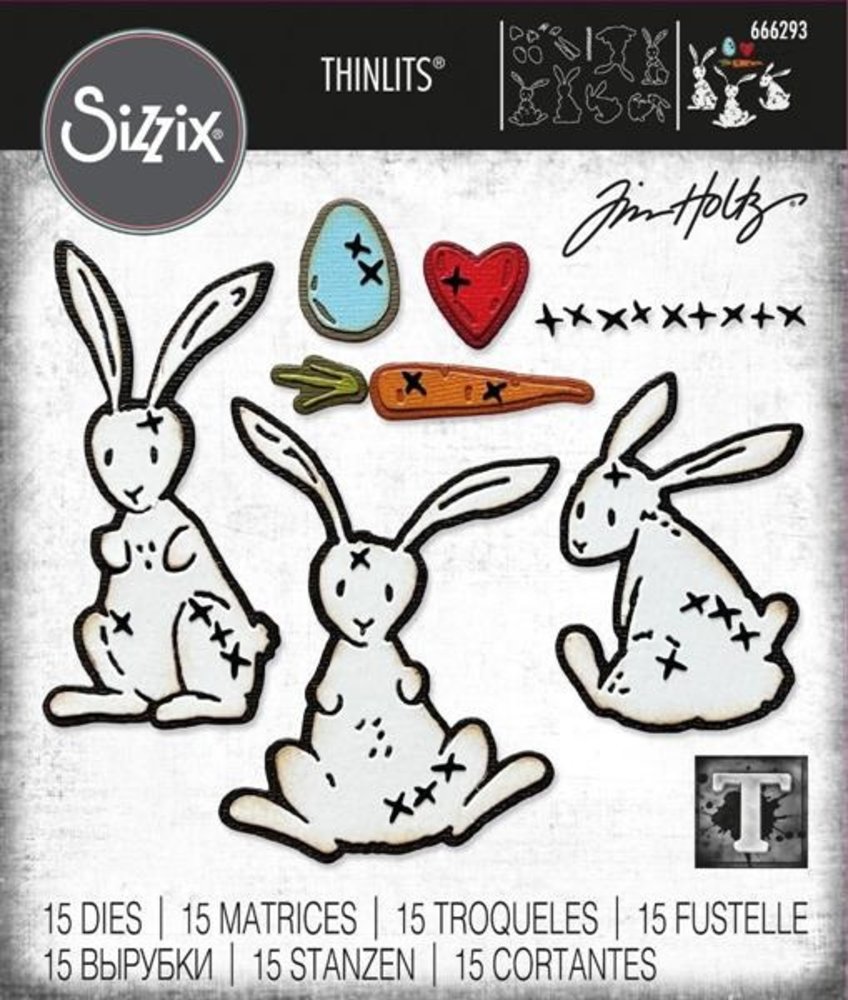 Sizzix Thinlits Die Set Bunny Stitch (666293)