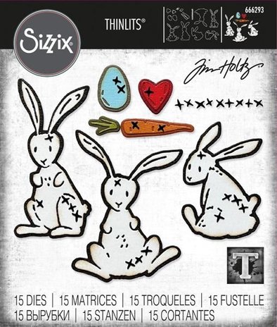 Sizzix Thinlits Die Set Bunny Stitch (666293)