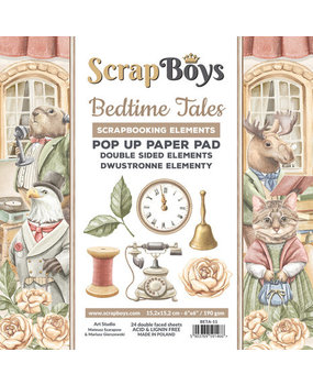 ScrapBoys Bedtime Tales 6x6 Inch Pop Up Paper Pad (BETA-11)