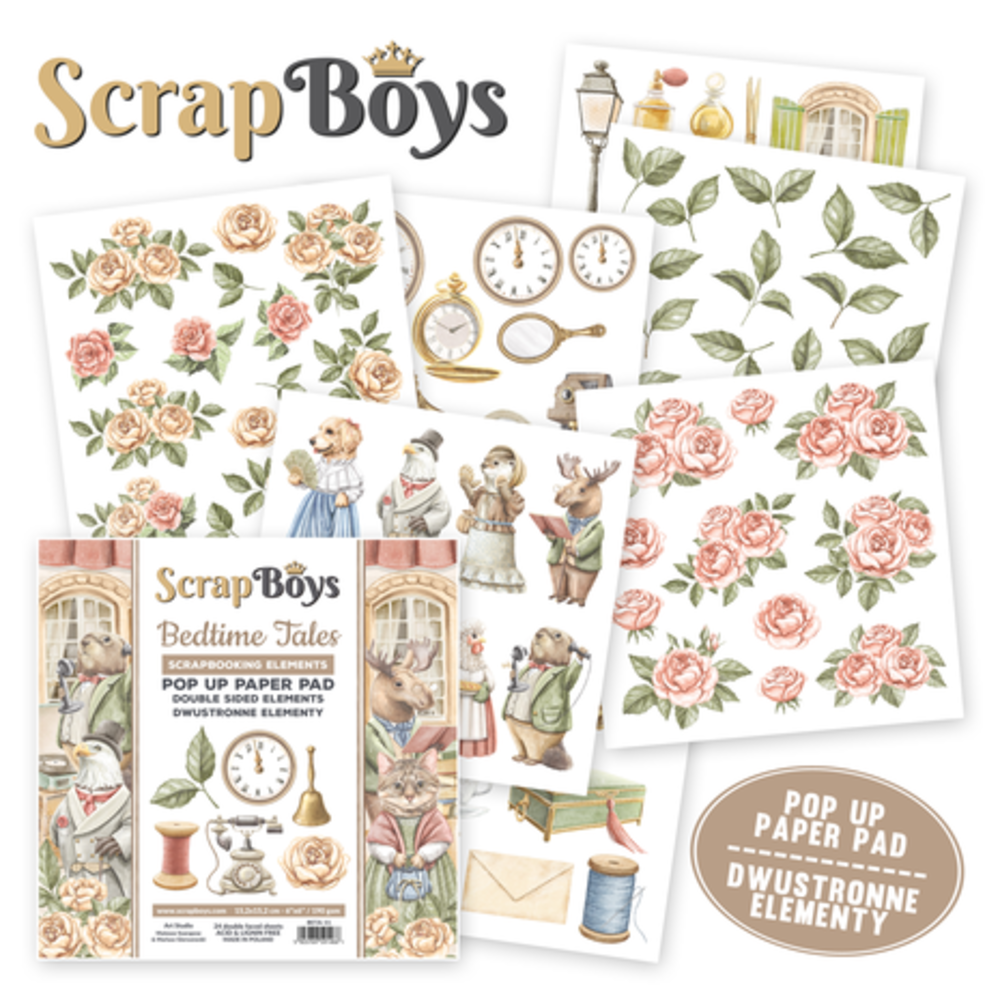 ScrapBoys Bedtime Tales 6x6 Inch Pop Up Paper Pad (BETA-11) ScrapBoys Bedtime Tales 6x6 Inch Pop Up Paper Pad (BETA-11)