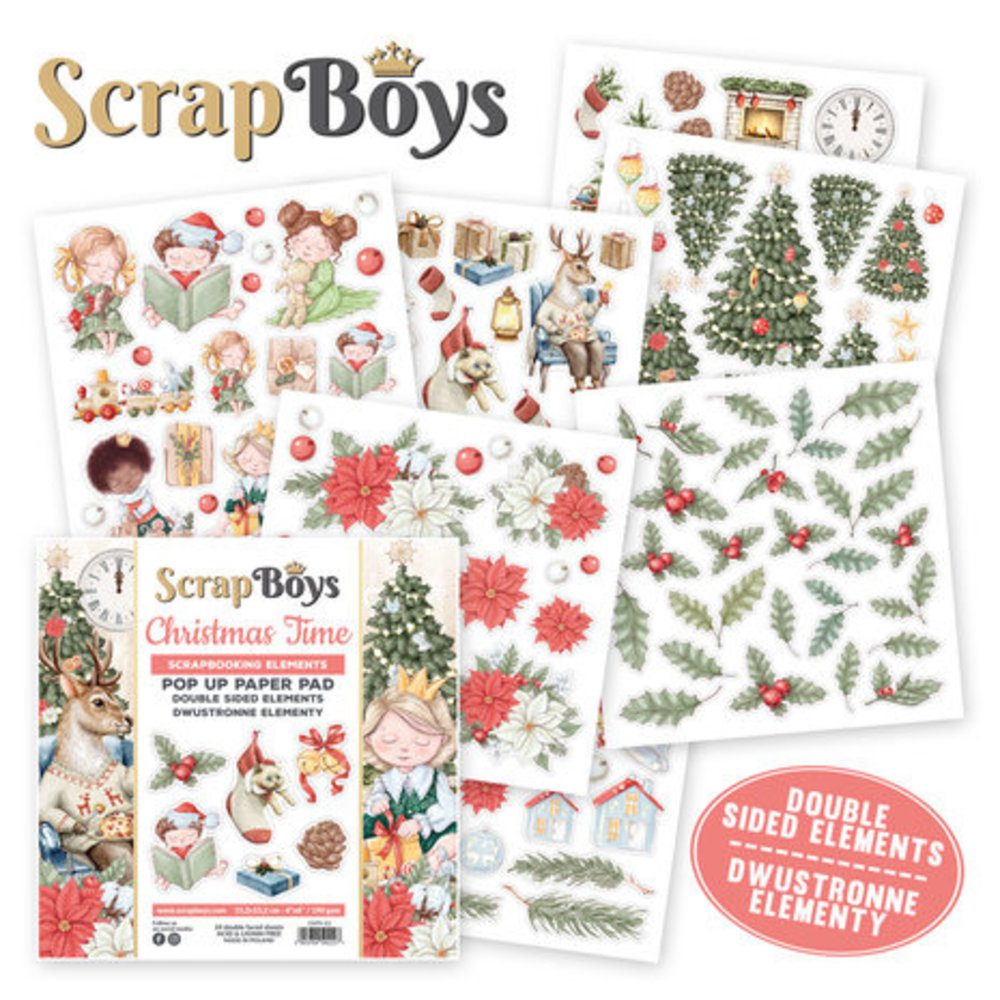 ScrapBoys Christmas Time 6x6 Inch Pop Up Paper Pad (CHTI-11) ScrapBoys Christmas Time 6x6 Inch Pop Up Paper Pad (CHTI-11)