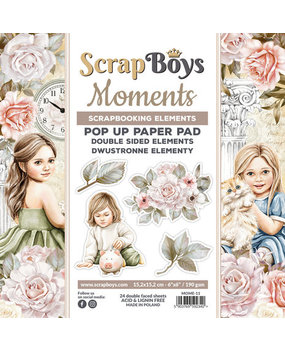 ScrapBoys Moments 6x6 Inch Pop Up Paper Pad (MOME-11) ScrapBoys Moments 6x6 Inch Pop Up Paper Pad (MOME-11)