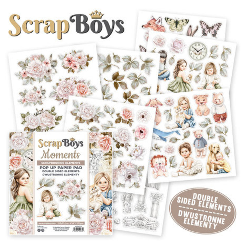ScrapBoys Moments 6x6 Inch Pop Up Paper Pad (MOME-11) ScrapBoys Moments 6x6 Inch Pop Up Paper Pad (MOME-11)