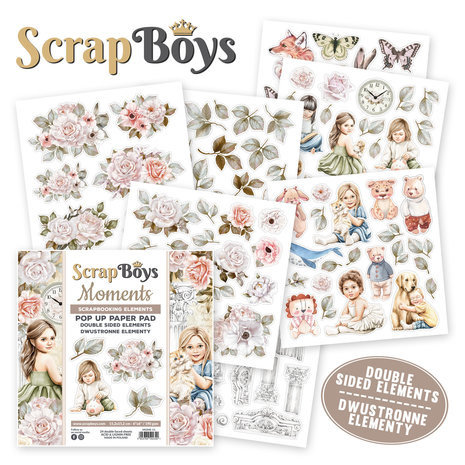 ScrapBoys Moments 6x6 Inch Pop Up Paper Pad (MOME-11) ScrapBoys Moments 6x6 Inch Pop Up Paper Pad (MOME-11)